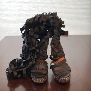 Jeffrey Campbell thigh high boots, size 10